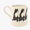 Black & White Cat 1/2 Pint Mug