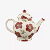 Personalised Christmas Rose 4 Mug Teapot