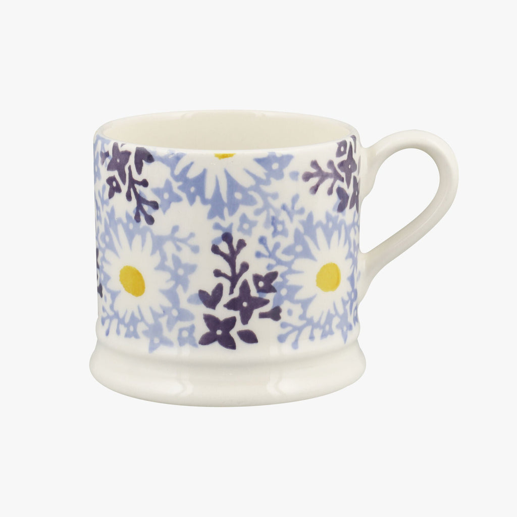 Blue Daisy Fields Small Mug
