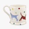 Personalised Polka Dogs 1/2 Pint Mug