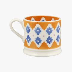 Orange/Blue Border Small Mug
