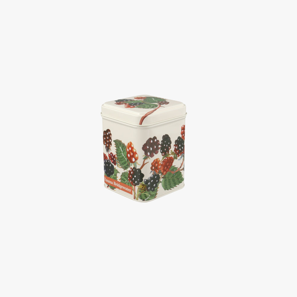 Blackberries Small Square Tin Caddy