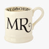 Black Toast 'Mr & Mr' Set of 2 1/2 Pint Mugs Boxed
