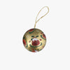 Christmas Puddings Round Tin Bauble