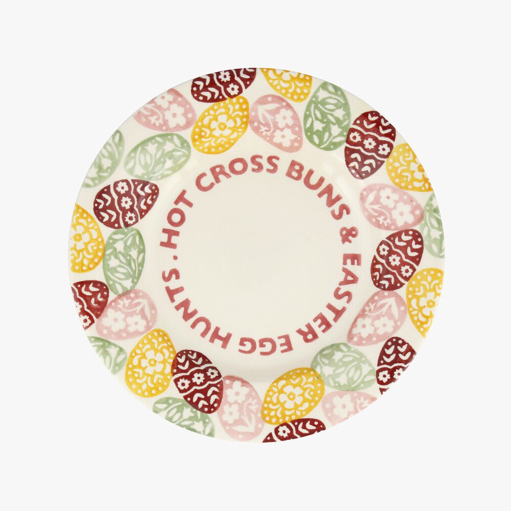 Seconds Easter Eggs Hot Cross Buns 8 1/2 Inch Plate