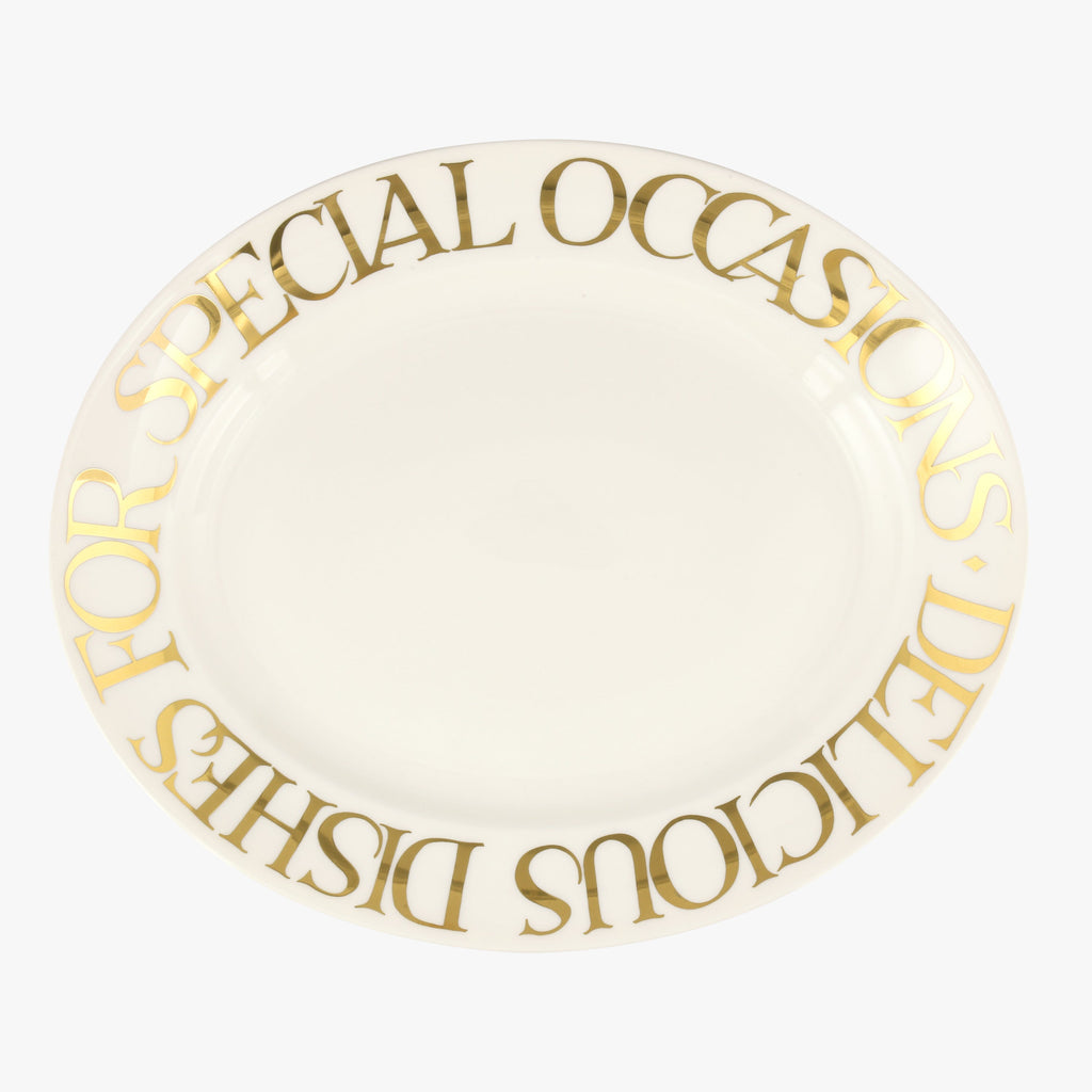 Gold Toast Special Occasions Medium Oval Platter