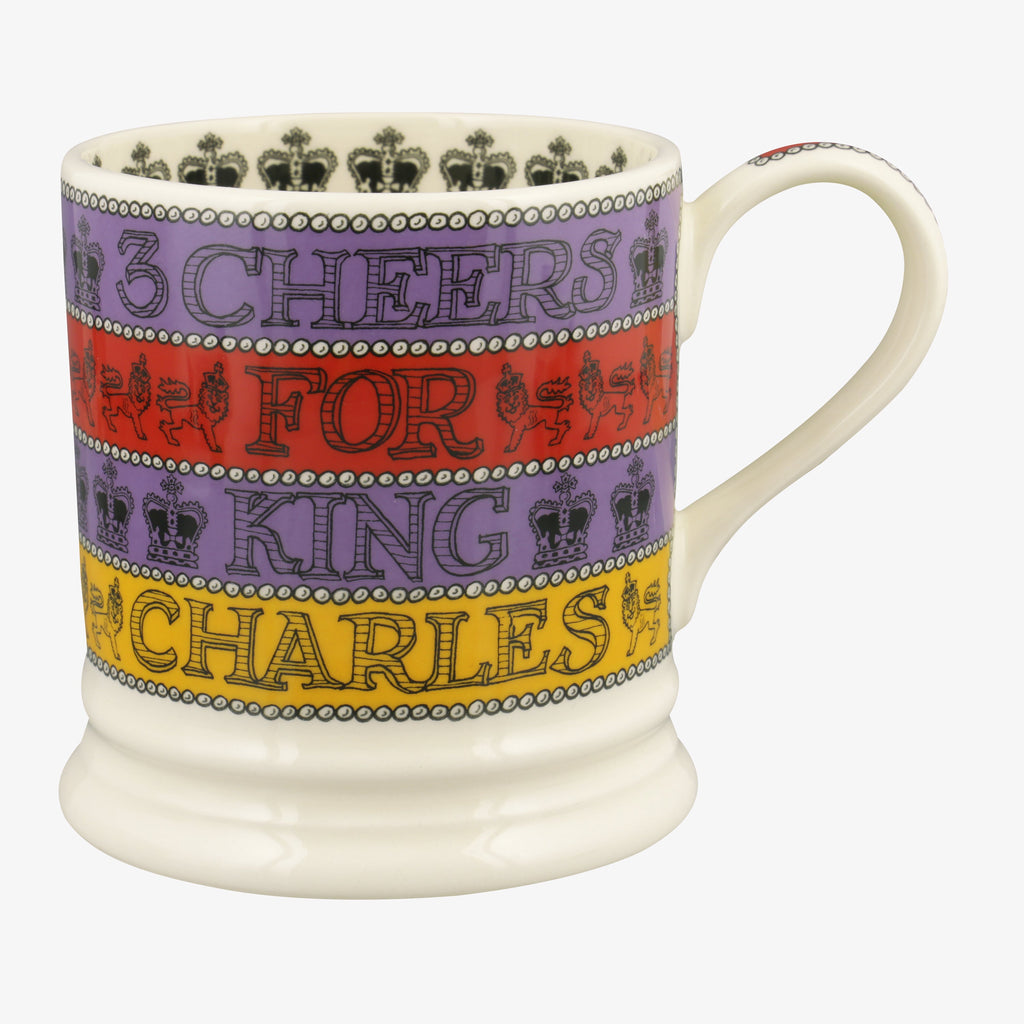 Seconds 3 Cheers For King Charles III 1 Pint Mug