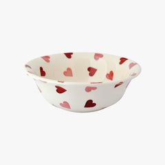 Seconds Pink Hearts Cereal Bowl