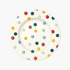 Seconds Polka Dot 8 1/2 Inch Plate
