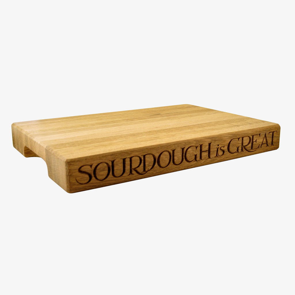 Black Toast Medium Wooden Chopping Board