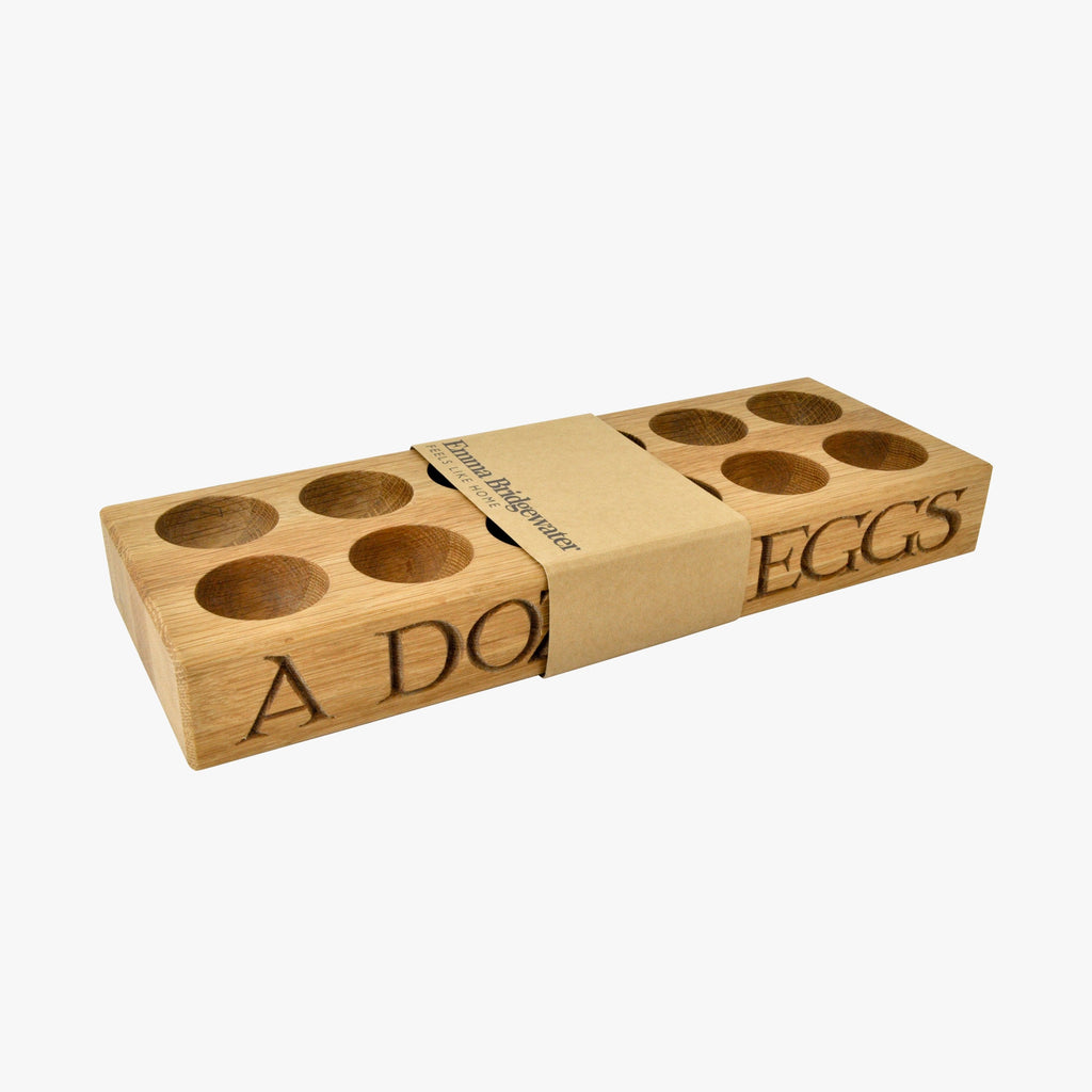 Black Toast Wooden Eggs Holder