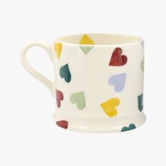 Personalised Polka Hearts Small Mug