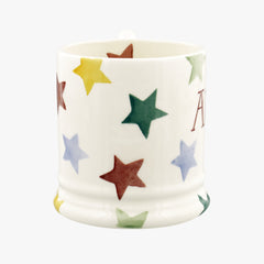 Personalised Polka Star 1/2 Pint Mug
