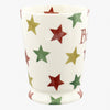 Personalised Red, Green & Gold Star Cocoa Mug