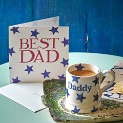 Best Dad Blue Star Card