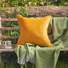 Dahlia Cotton & Velvet Cushion 50x50cm