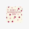 Have a Wonderful Day Pink Hearts Card